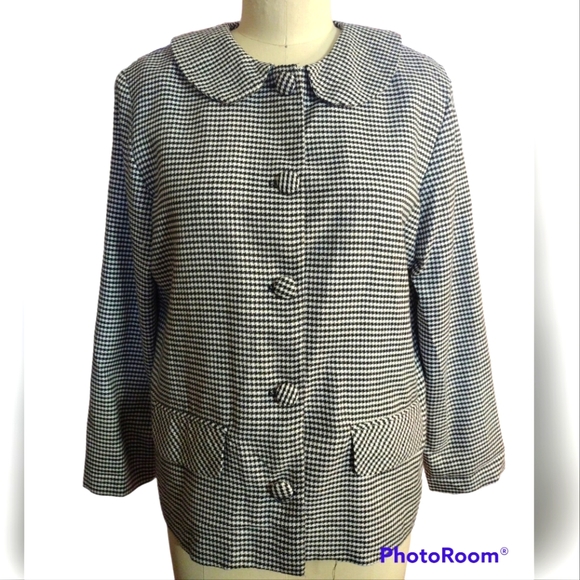 LIKE NEW- Houndstooth Blazer - Picture 1 of 4